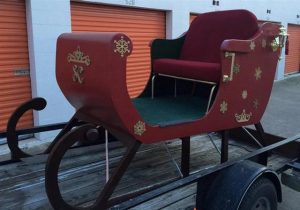Santa Sleigh for rent in Dallas Fort Worth